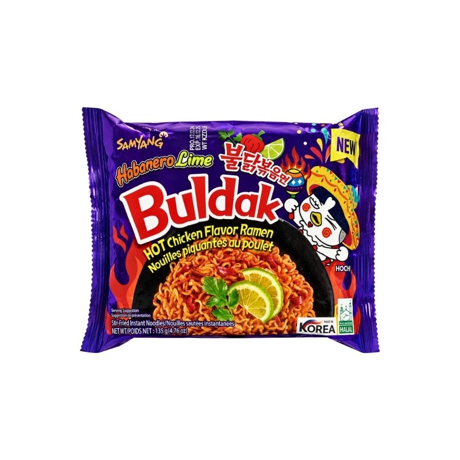 Samyang лапша Buldak Habanero Lime 135 г.
